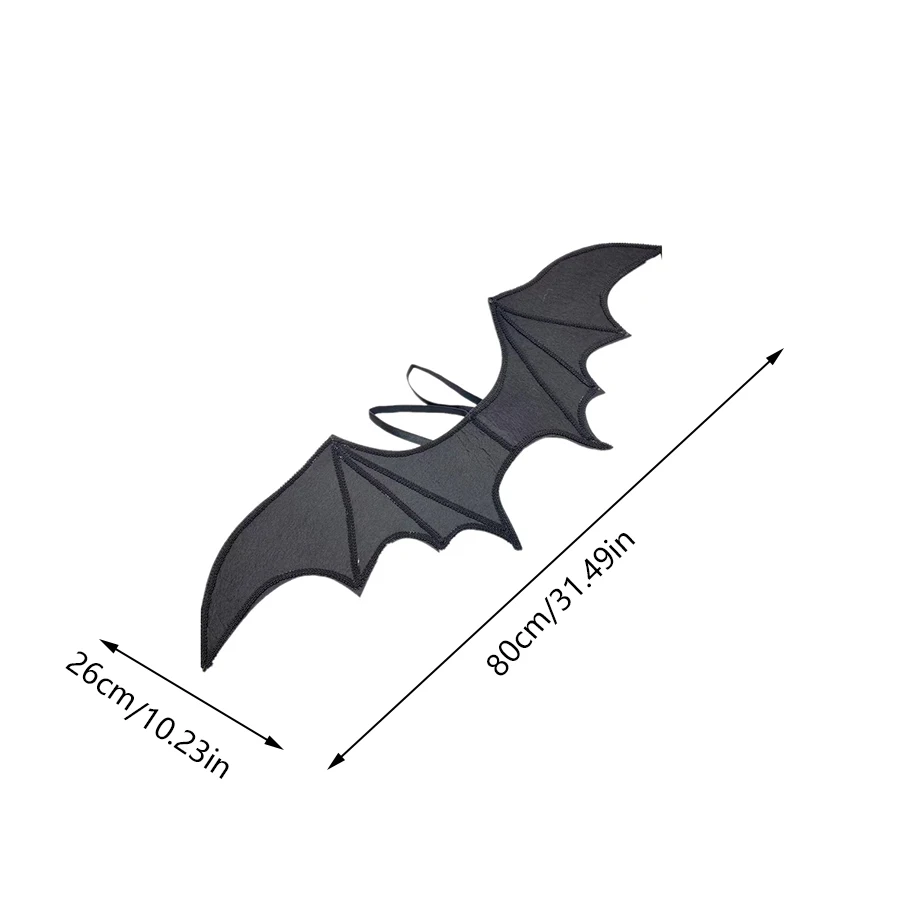 Halloween Bat Wings Demon Handmade Lace Big Bat Harness Wings Show Off The Costume For The Holiday halloween mask props anime cosplay props superhero cosplay props