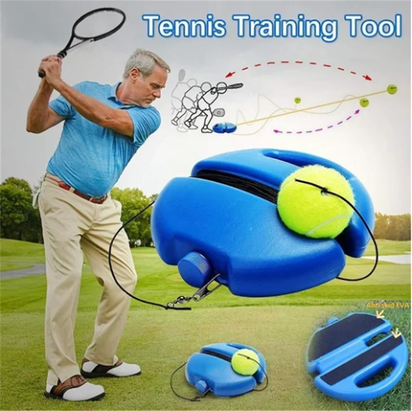 

Improve Your Tennis Skills Anywhere With Rebound Balls And Elastic Rope Base - Perfect For Indoor And Outdoor Tennis Training