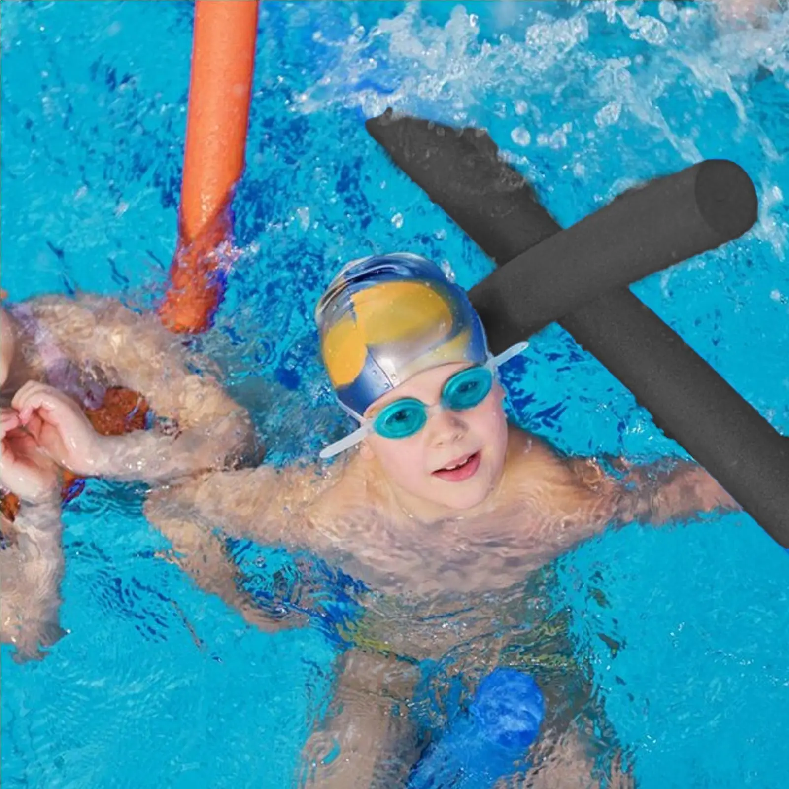 Pool Noodles Foam Floating Swimming Noodle Pool Toy Training Device Water Sports Exercise Aid Buoyancy Stick for Kids Adults