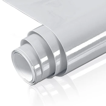 טפטים לארונות מטבח - Shiny Grey, 1m x 60cm