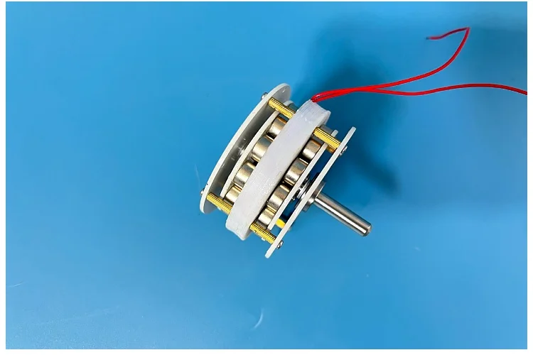 Mini miniature disc type ironless generator with low speed, high efficiency,  co