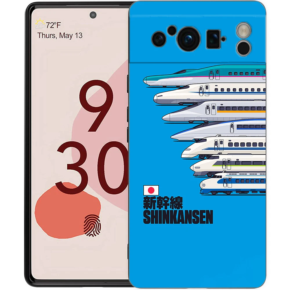 Handyhülle für Google Pixel/9/8/7/6/7A/6A/Pro, stoßfest, weiches TPU, 9/Pro/XL, Shell Capas Bullet Train Series Shinkansen Bags – Detail 2