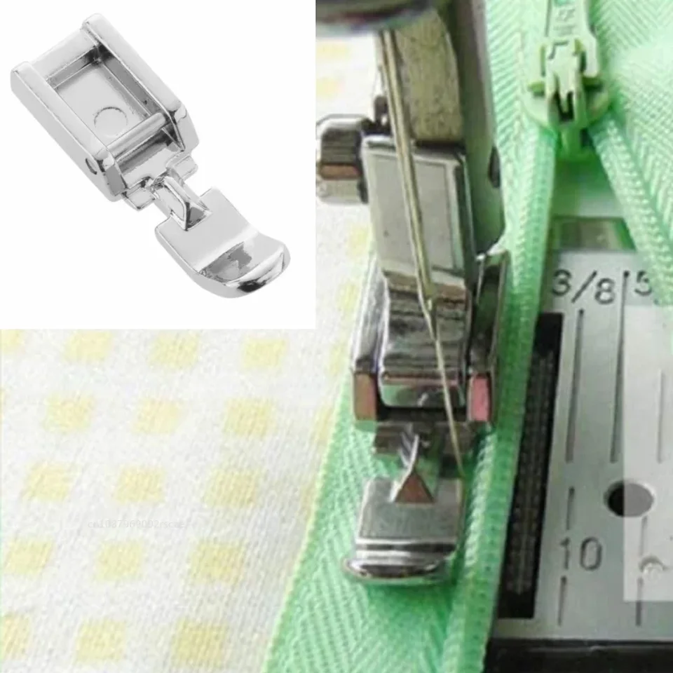 Set 5 Piedini Per Macchina Da Cucire – Piedino Per Cerniere E Cucito – Compatibile Brother, Singer, Janome – Acciaio Inox