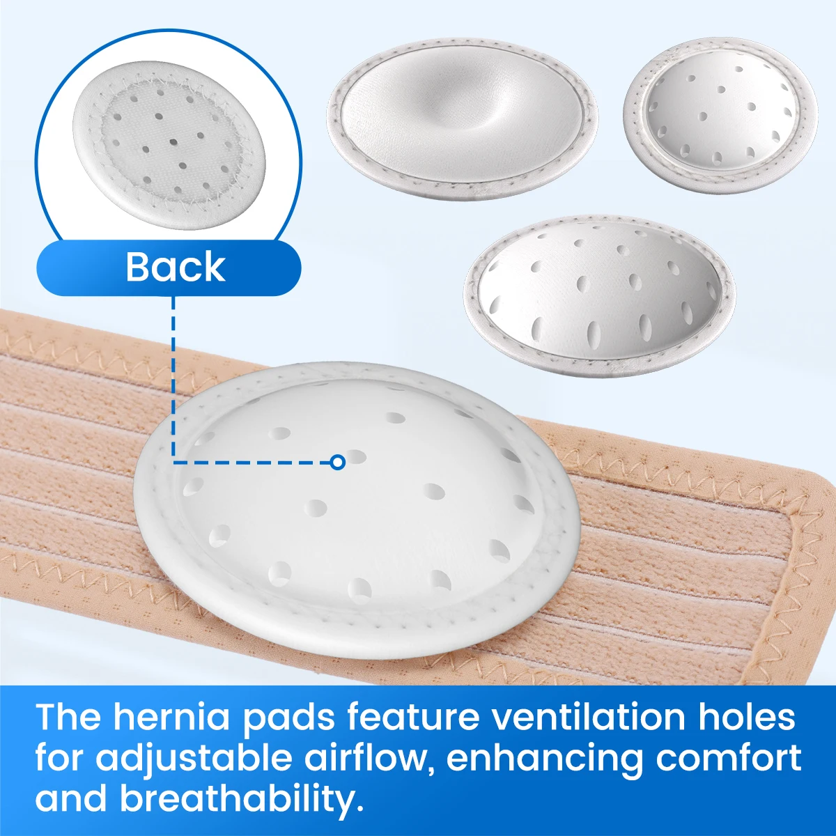 Baby Umbilical Hernia Belt VELPEAU Umbilical Hernia Belt Baby Newborn Belly Button Navel Band with 3 Compression Pads Abdominal Binder Support for Infant