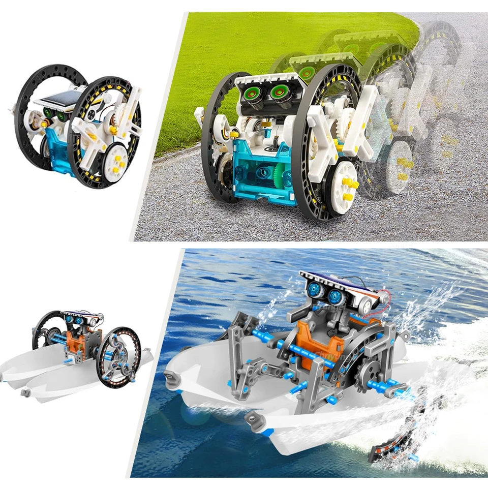13in1 EDUCATIONAL KIT SOLAR ROBOT 教育用キット Amazon.com: Dioju 13-in-1 Solar Robot Toys for Ages 8 9 10