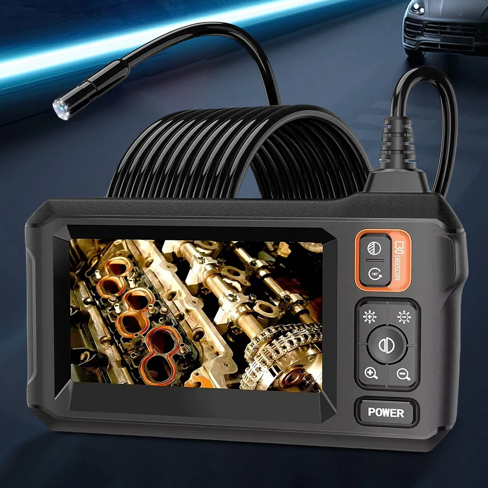 1080P HD 산업용 내시경 카메라 4.3 인치 IPS 스크린 내시경 검사 카메라 IP67 방수 USB 하수구 충전식