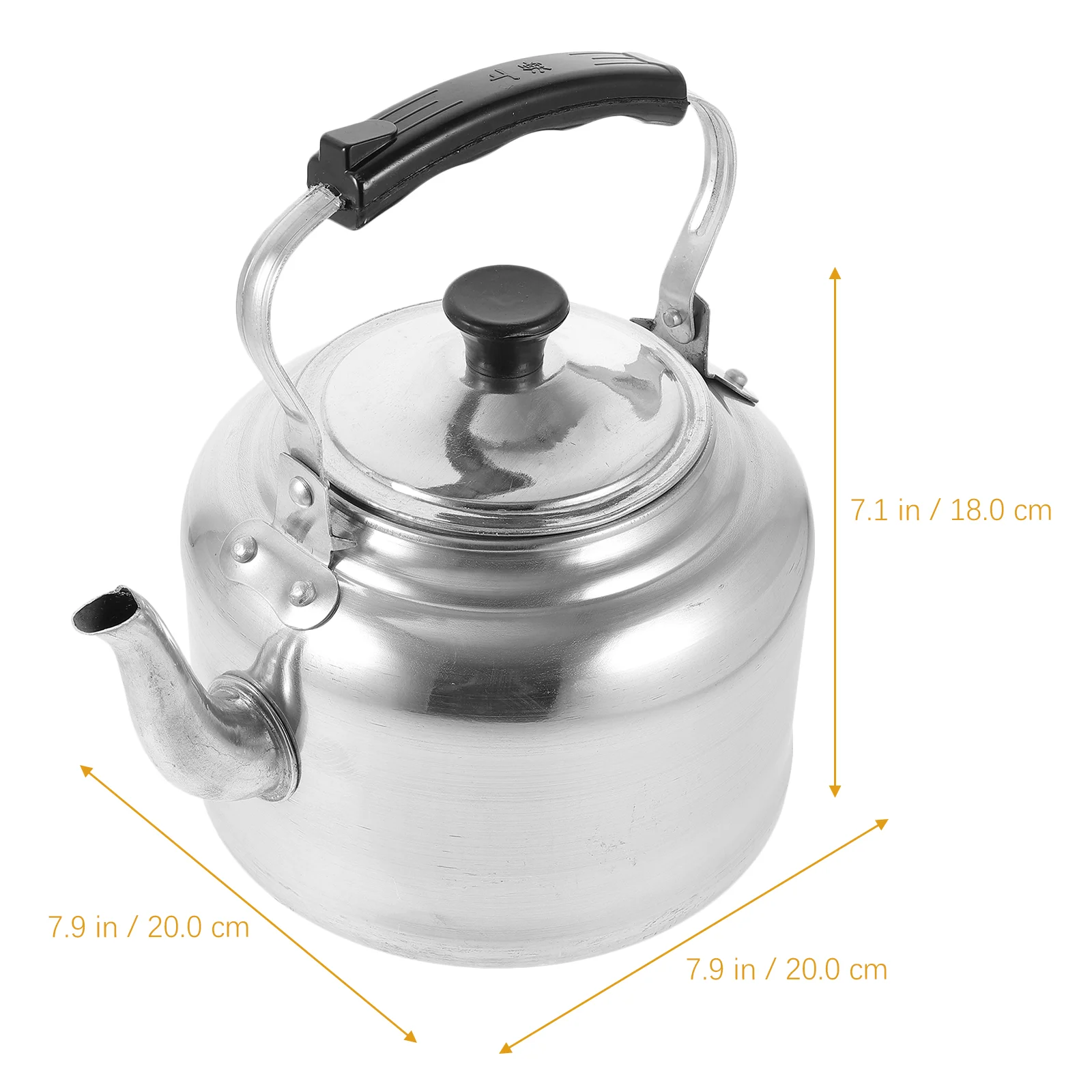 Large Capacity Aluminum Kettle Stovetop Boiler Water Heating Pot Coffee Pot Tea Kettle Handheld Teapot Kitchen Cookware Dining