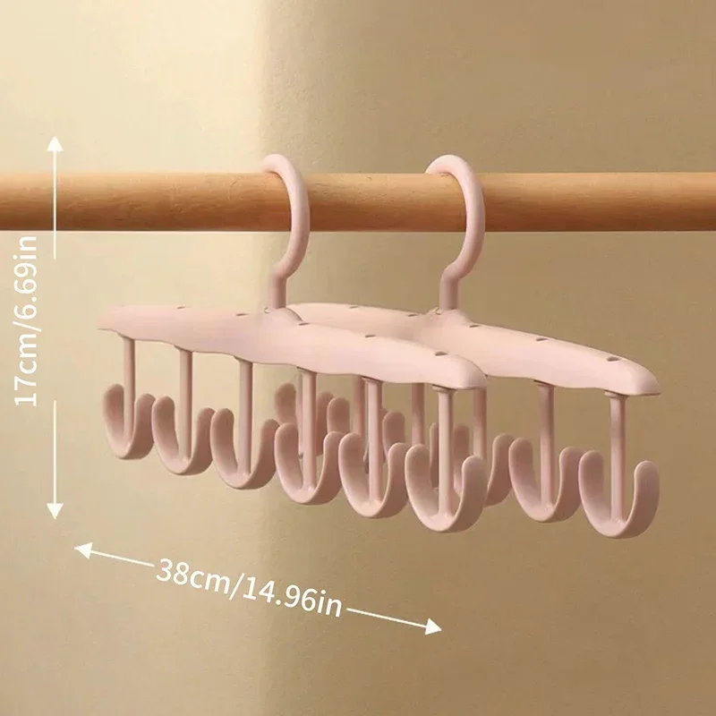 360° Rotating Bra Hanger | Multi-Functional Hook Rack | Space-Saving for Camisole/Hat/Belt/Bag/Vest Storage