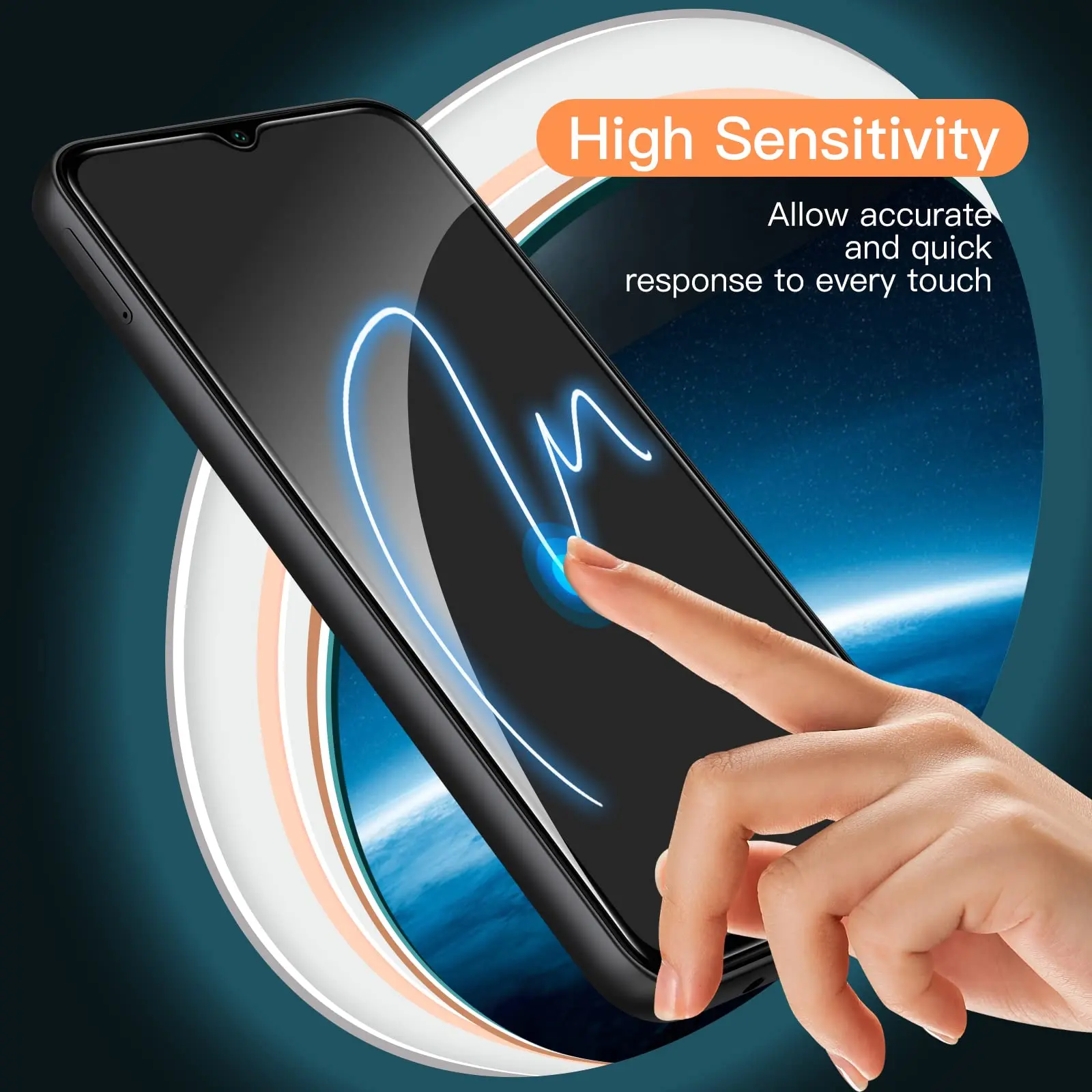 Ultra Clear Tempered Glass Screen Protector - 9H Hardness and Aluminum Reinforcement