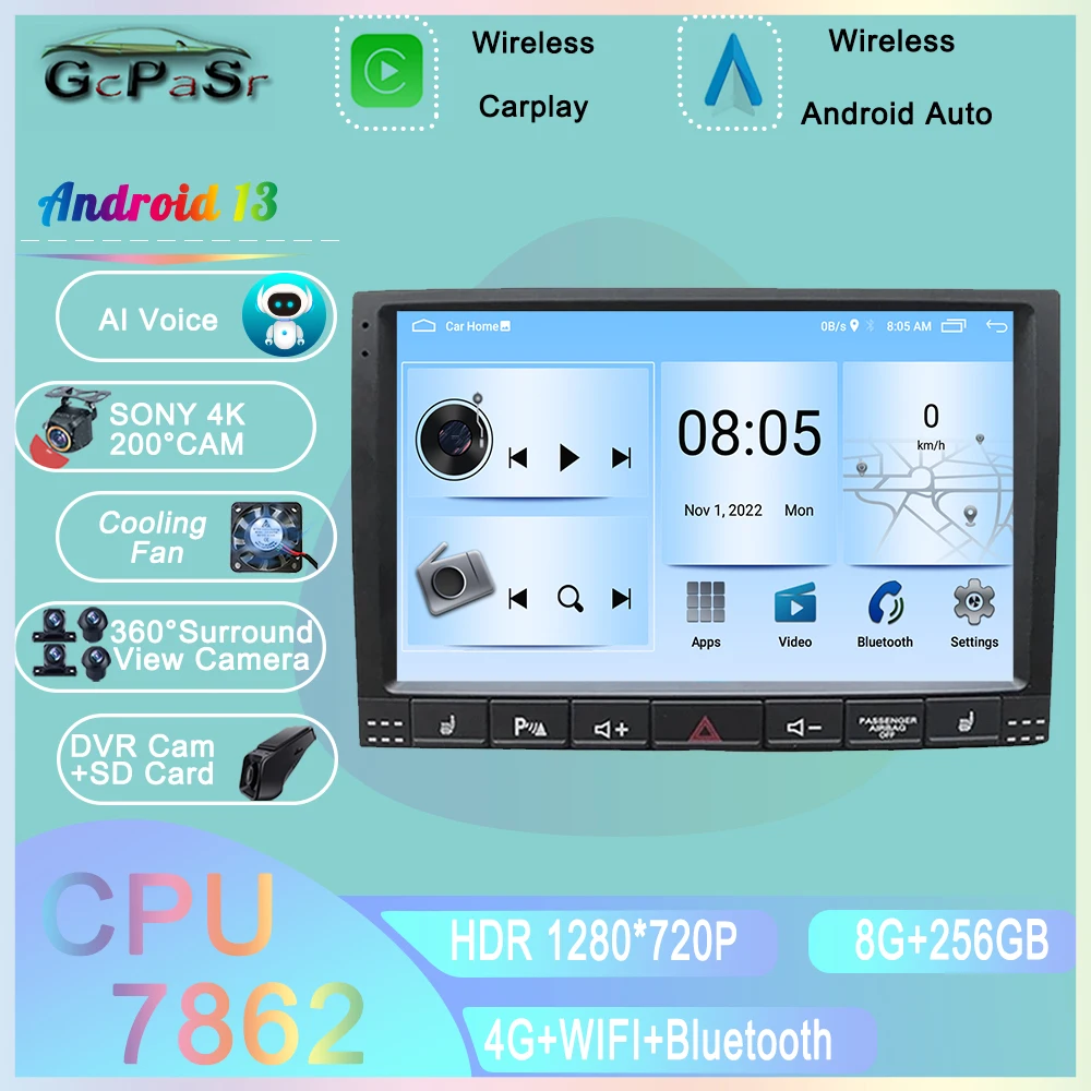 Android Auto Per Volkswagen Vw Touareg 2002 - 2012 Autoradio Navigazione Multimediale Gps Video Autoradio Player Carplay Monitor Tv
