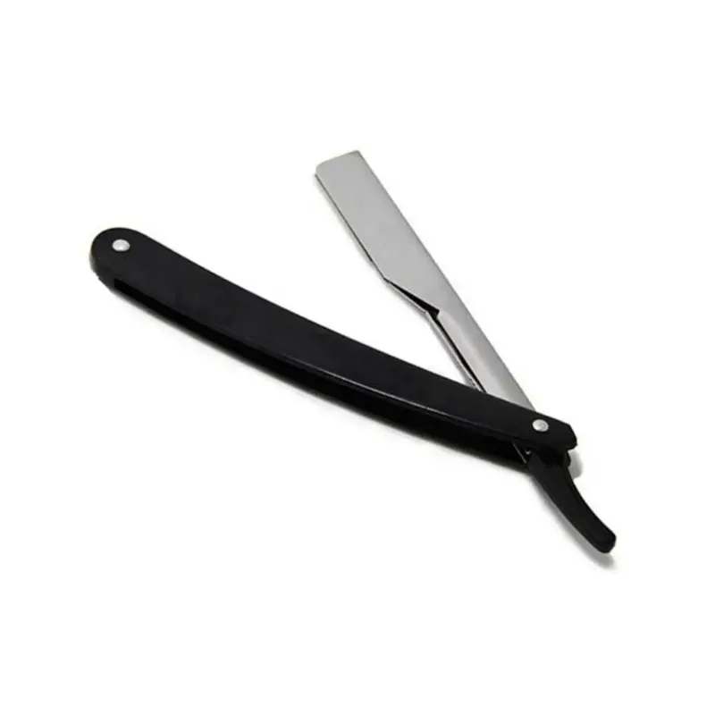 Rasoir Droit Manuel En Acier Inoxydable - Pour Barbe Et Cheveux - Pliant - Pour Barbier Ou Usage Personnel