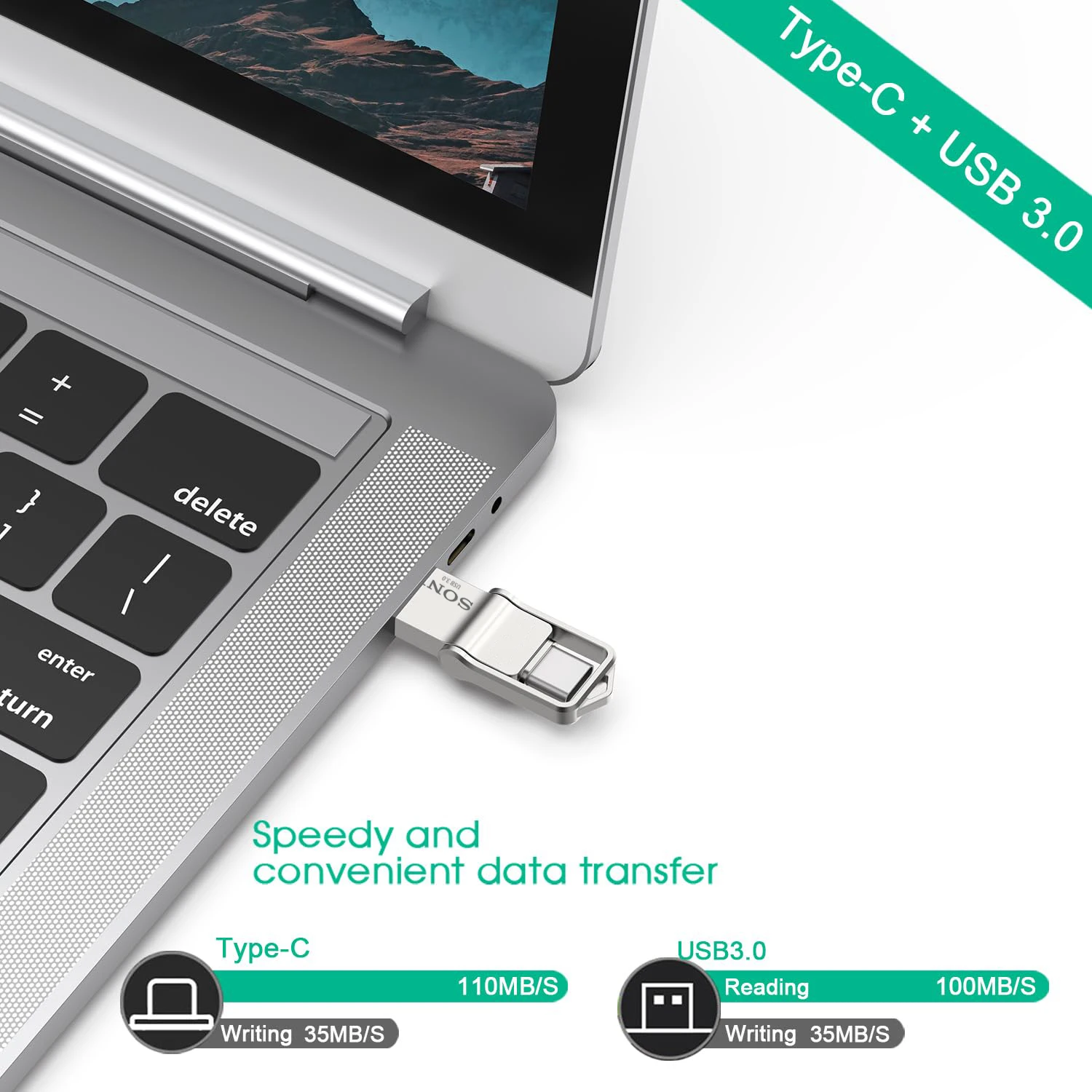 Pen Drive SONY Mini 2TB USB Type C OTG Flash Drive High Speed 1TB Metal 512GB 256GB Portable For Phone