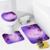 Home bathroom floor mats Bath Foot mat Animal oil paint style modern bathroom accessorie rug Toilet mat Bathtub anti-slip carpet 5