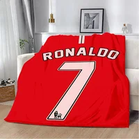 Football C-Cristianos R-Ronaldos Printed Blanket Picnic Blankets Warm Blanket Soft and Comfortable Blanket Home Travel Birthday 2