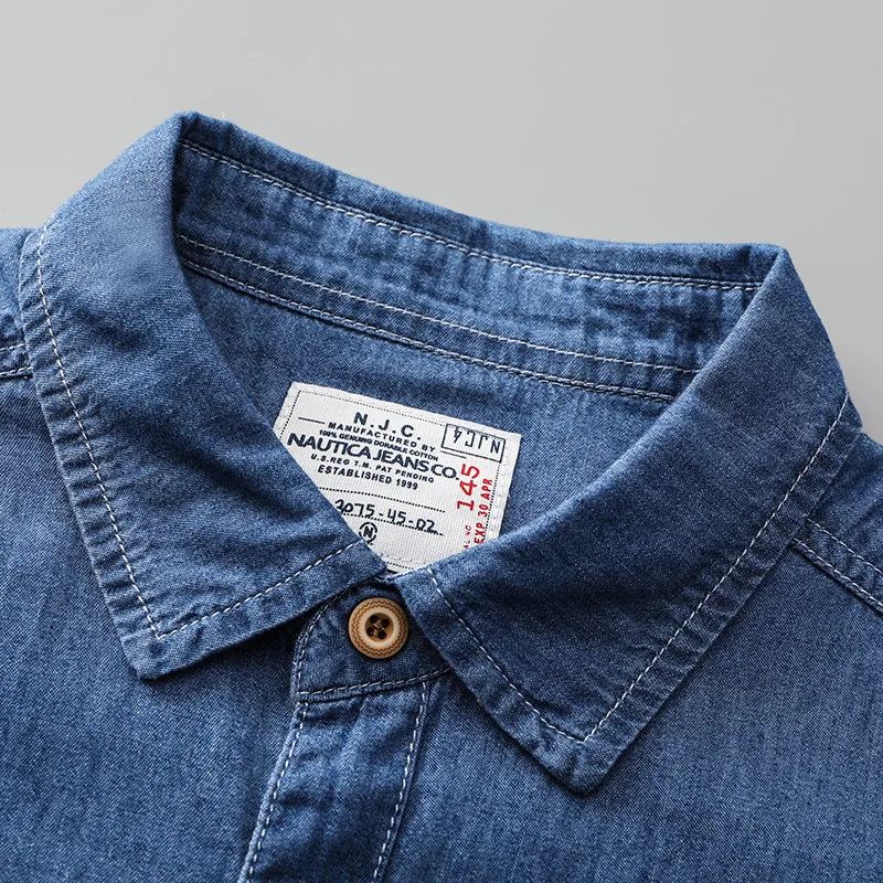 Fashion Suepr Large Men Short Sleeved Summer Oversized Loose Casual Denim Shirts Plus Size XL2XL3XL4XL5XL6XL7XL8XL denim shirt