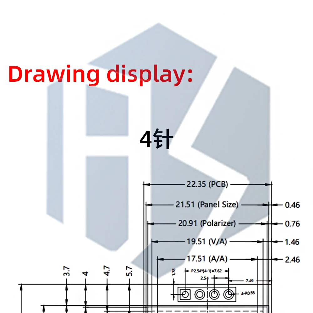 1~5PCS 1,3 Zoll/0,96 Zoll/1,54 Zoll OLED-Display 64×128 LCD-Modul SH1107 LCD 1,3' OLED Vertikales Bildschirmmodul für Arduino – Detail 12