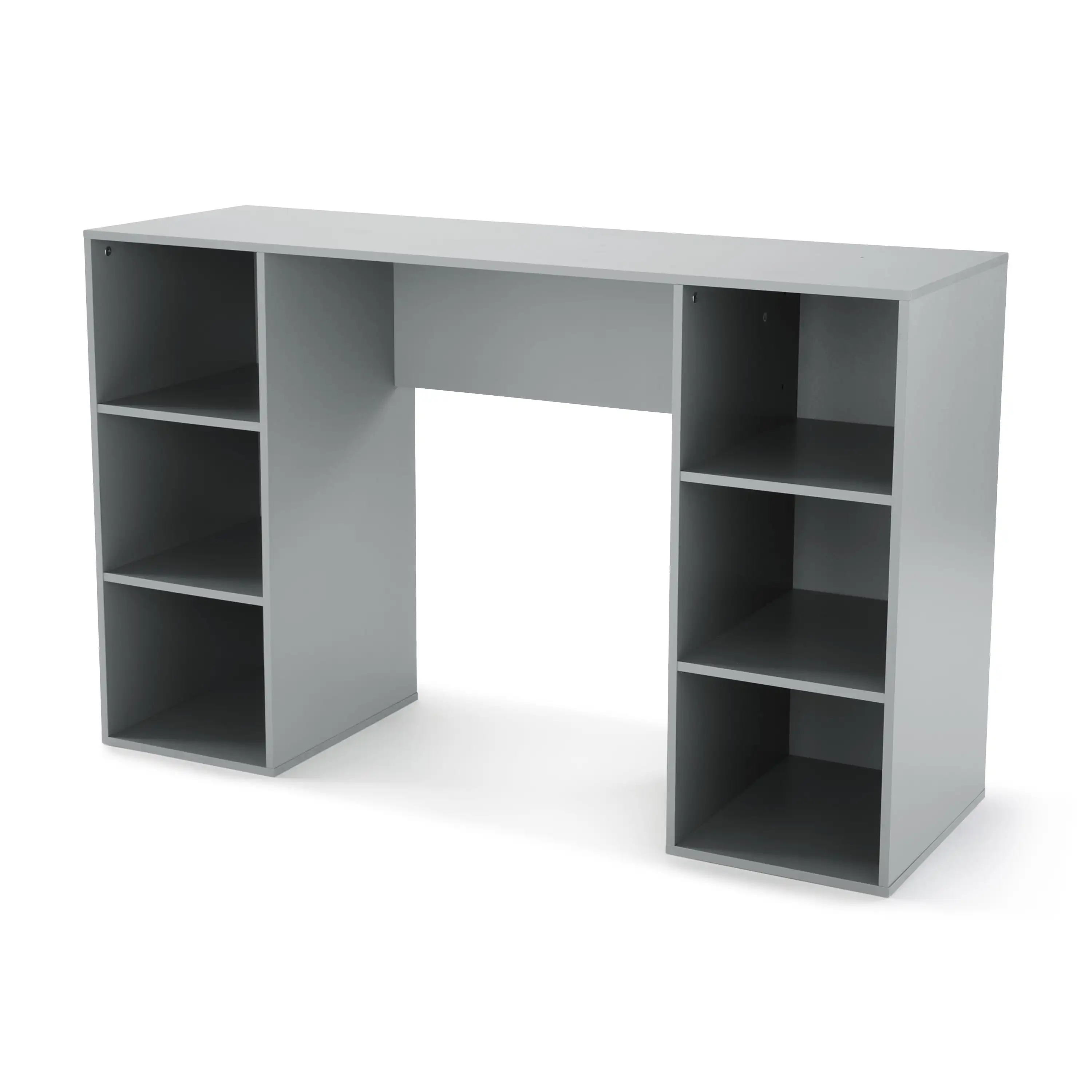 

Mainstays 6-Cube Storage Computer Desk, Gray desk computer desk furniture gaming table desk table desks laptop table