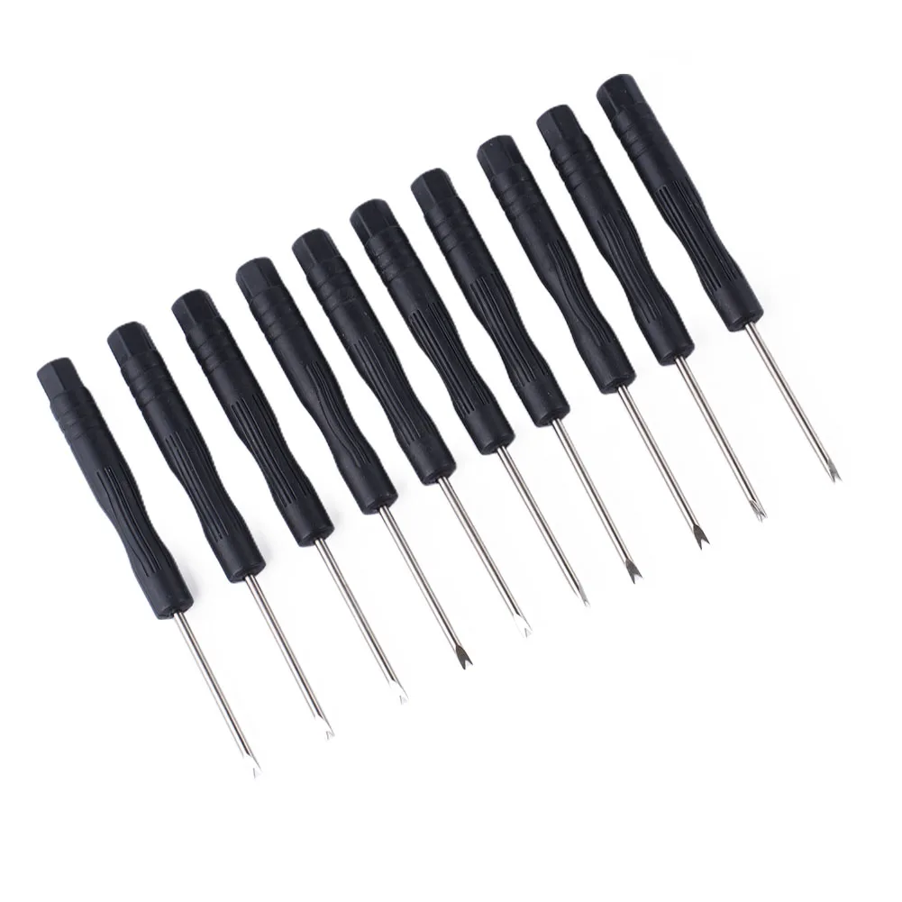 Watch Repair Screwdriver Steel+Plastic Strap Buckle Remover V-type Spare Parts Special 10pcs Repair Tool Replacement