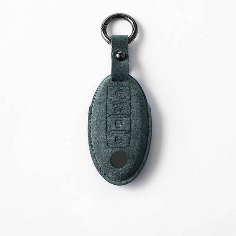 

For Infiniti QX50 QX60 QX70 Q50l Q70l Alcantara key case remote control protective case key chain car retrofit accessories