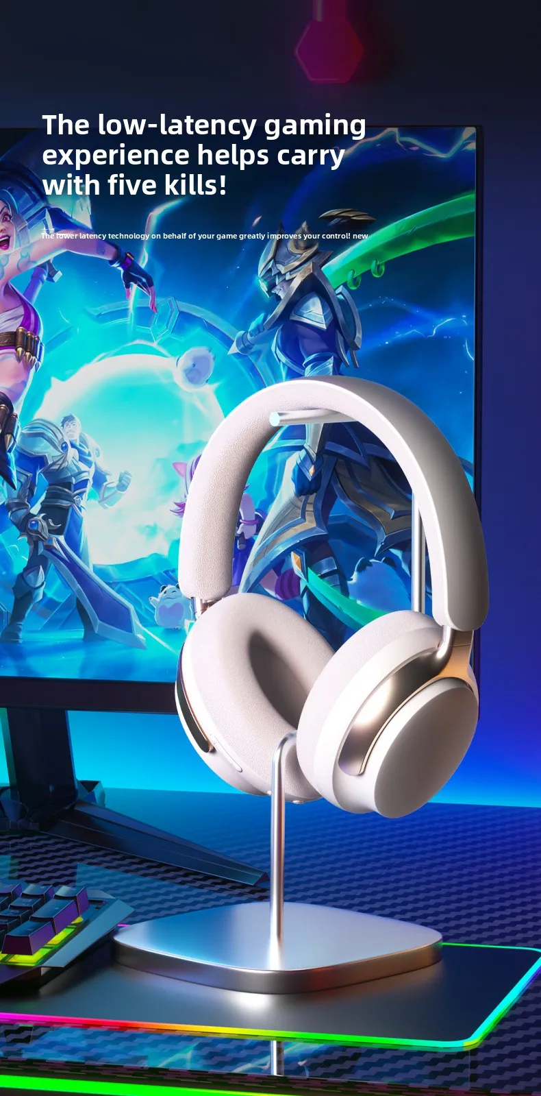 2025 model over-ear headphones with ANC active noise cancellation, HIFI high-qua
