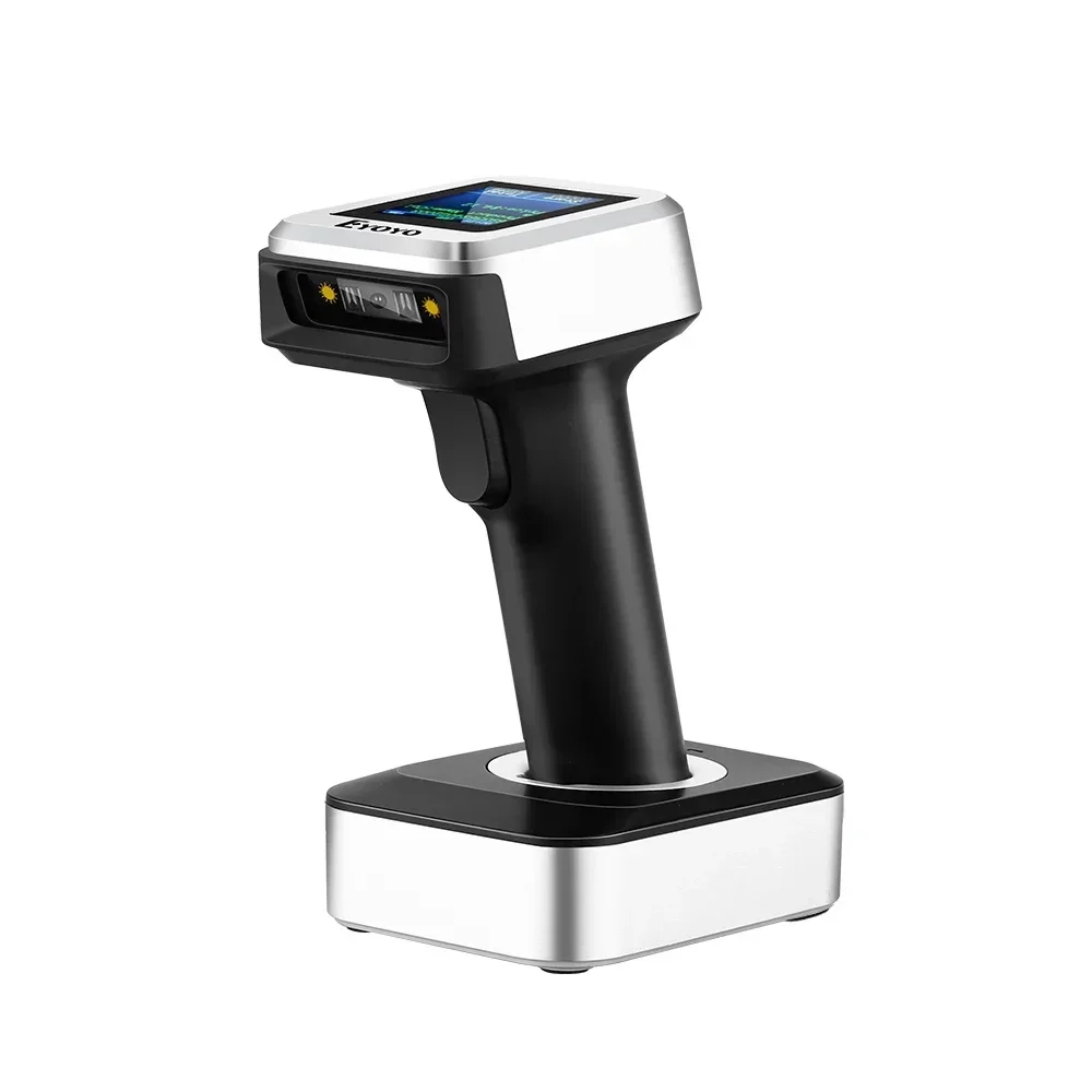 Eyoyo EY-1900 Bluetooth 1D CCD Barcode Scanner LCD Screen POS Retail