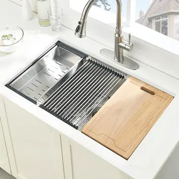 30" Undermount Workstation Sink 2