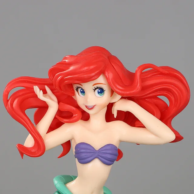 10.5cm Anime Princess Mermaid Shell Lamp PVC Action Figures Model Car Cake Decorations  Dolls Toys