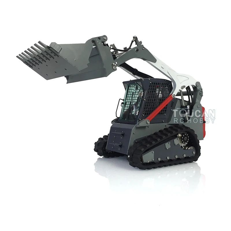 1/14 Hydraulic Loader Metal LESU Aoue-Lt5 Radio Control Tracked Skid-Steer RC Truck Model Lights Toys Adults Thzh1209-Smt9 2