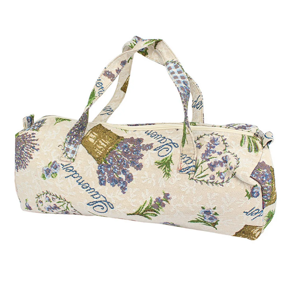 

Fabric Tool Bag Sewing Storage Bag 44*14*17CM Accessories Knitting Needles Red Purple Flowers Crafts Accessories