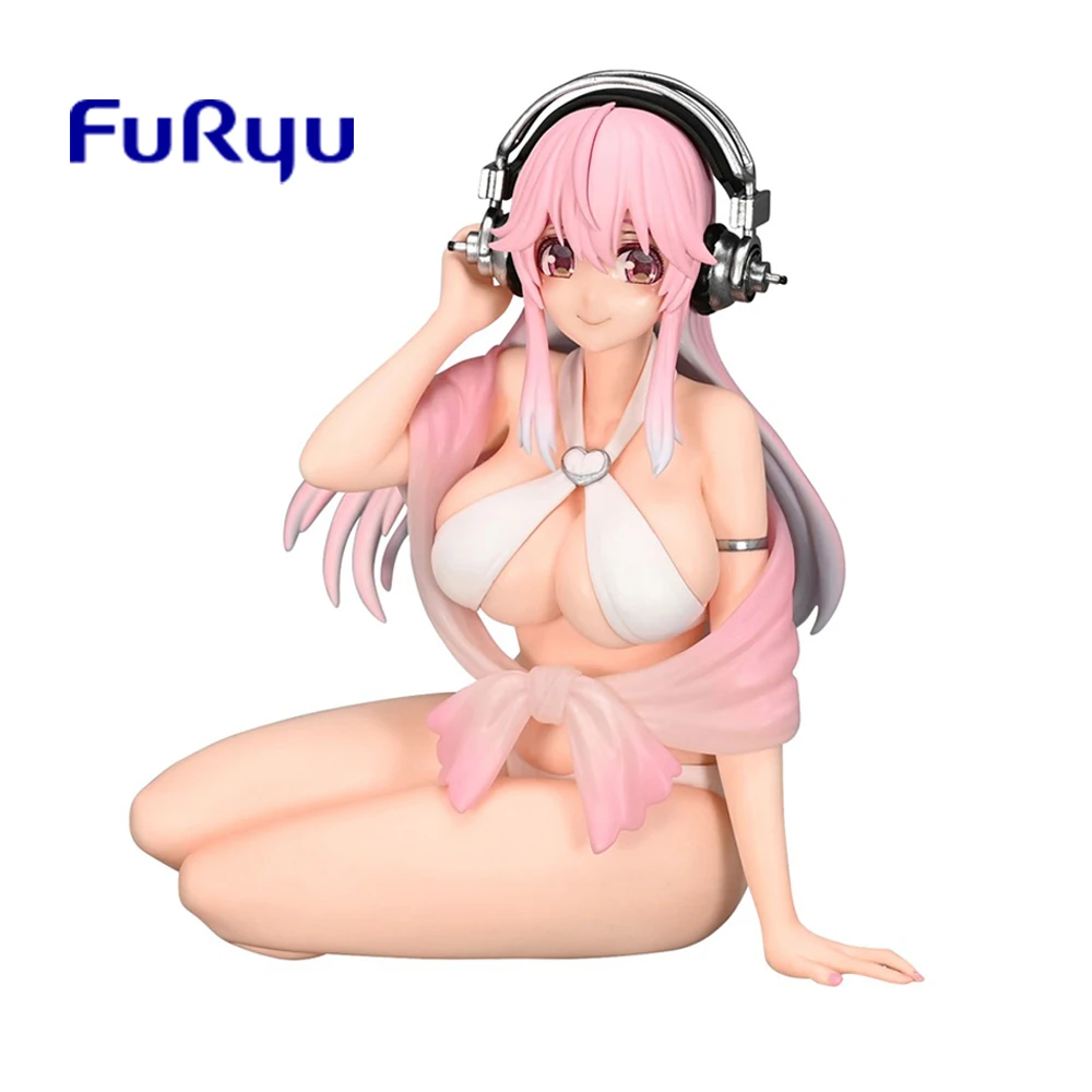 

Оригинальный телефон FuRyu Sonicomi Super Sonico, летняя память Ver. Фигурка лапши фигурка аниме модель игрушки кавайная кукла подарок 11 см
