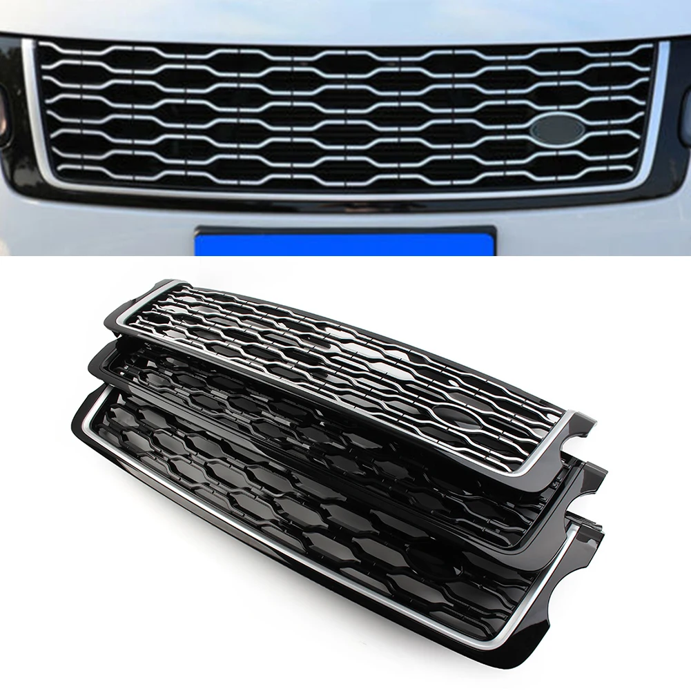 

Car Front Bumper Upper Mesh Grille Facelift For Land Rover Range Rover Vogue L405 2013 2014 2015 2016 2017 LR098080 LR098084