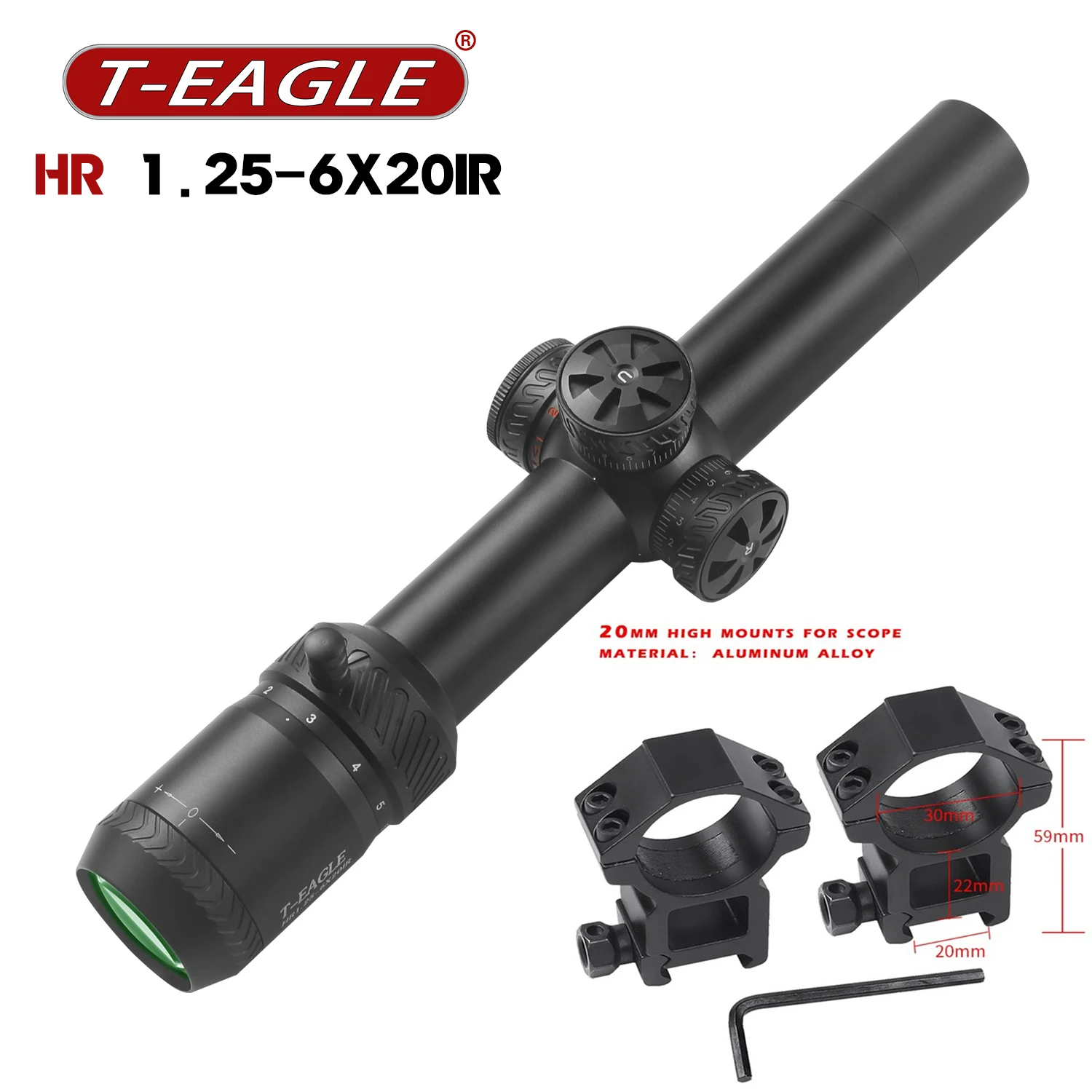 20mm high mounts