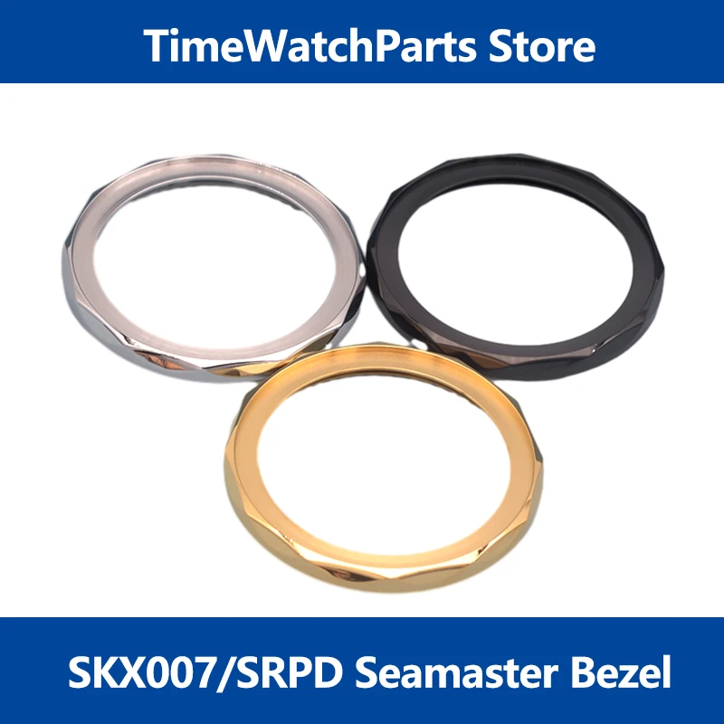 41Mm Seamaster Bezel Anello Con Castone In Acciaio Inossidabile Per Skx007 Srpd Seiko Watch Case Dive Watch Mod Sostituire Le Parti Lunetta Rotante