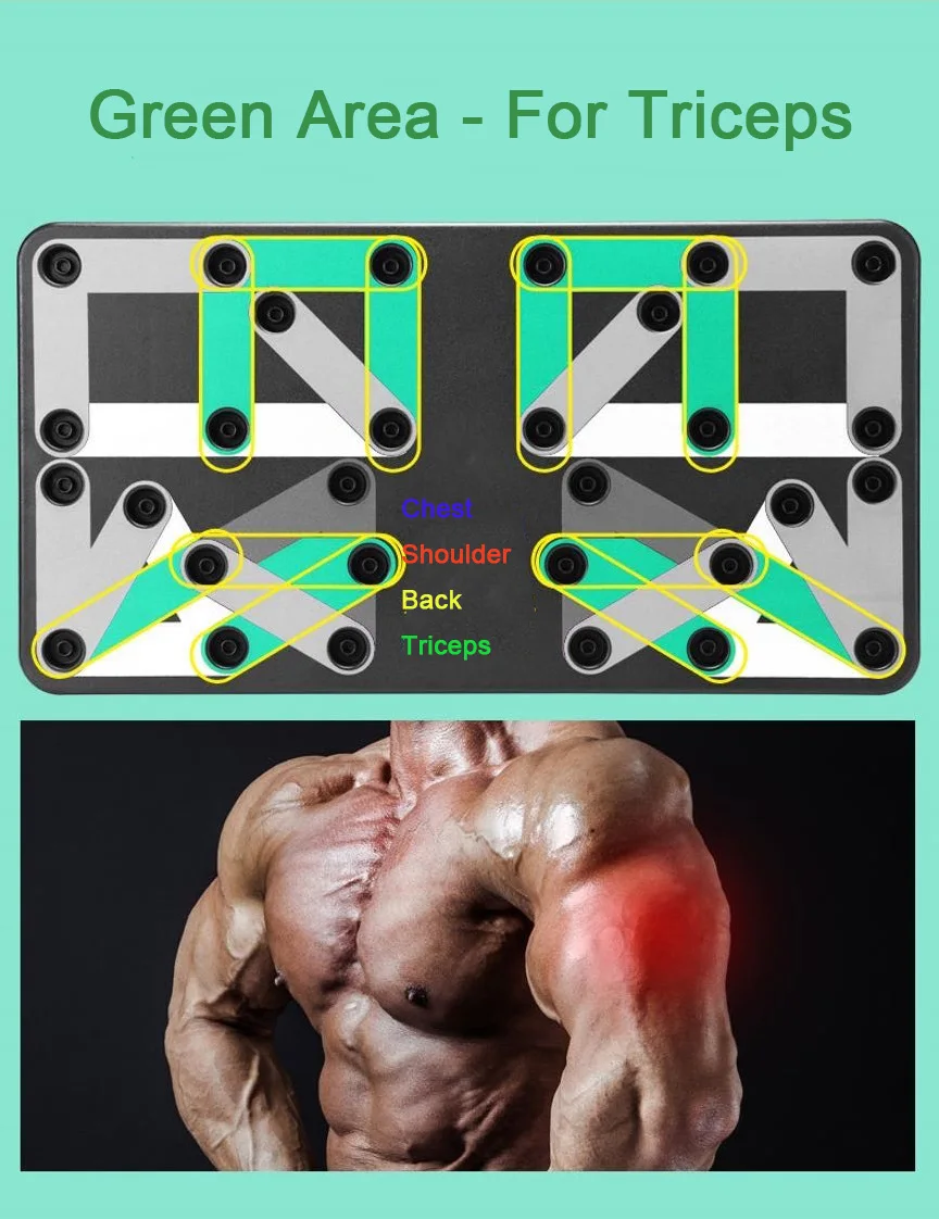 Hot Sale Multifountional Body Building Detachable Exercise Workout Portable Fitness Push-up Board