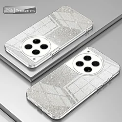 Sleek Soft TPU Bling Glitter Slim Protective Back Cover Case for OnePlus 8 (Transparent)