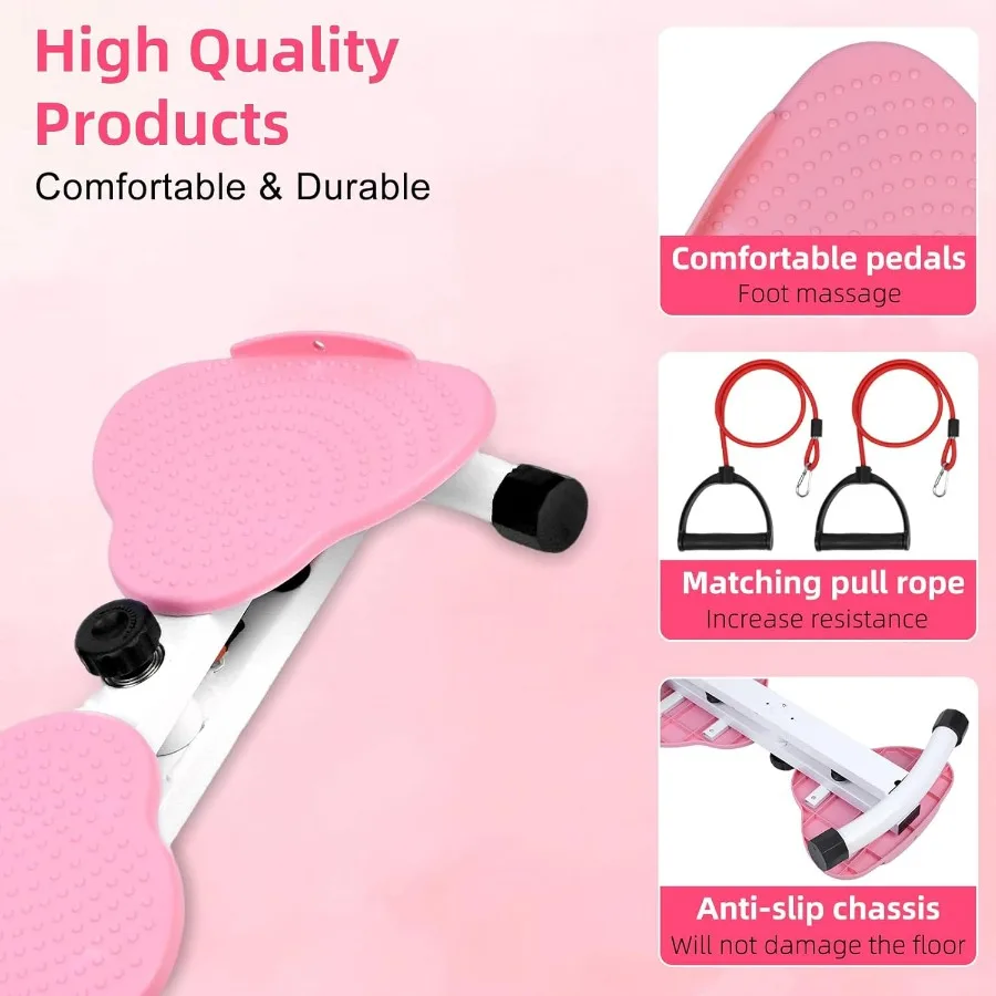 Waist Twister Machine, Adjustable Exercise Twist Board – Noiseless Ab Twister for Belly Fat & Core Workout – 300 lbs Capacity Wa