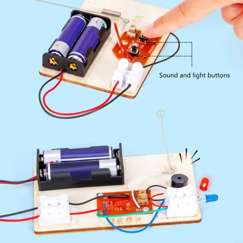 MXLC Kid DIY Physics Model Kits DIY Wireless Transmitter Experiment Kits for Student