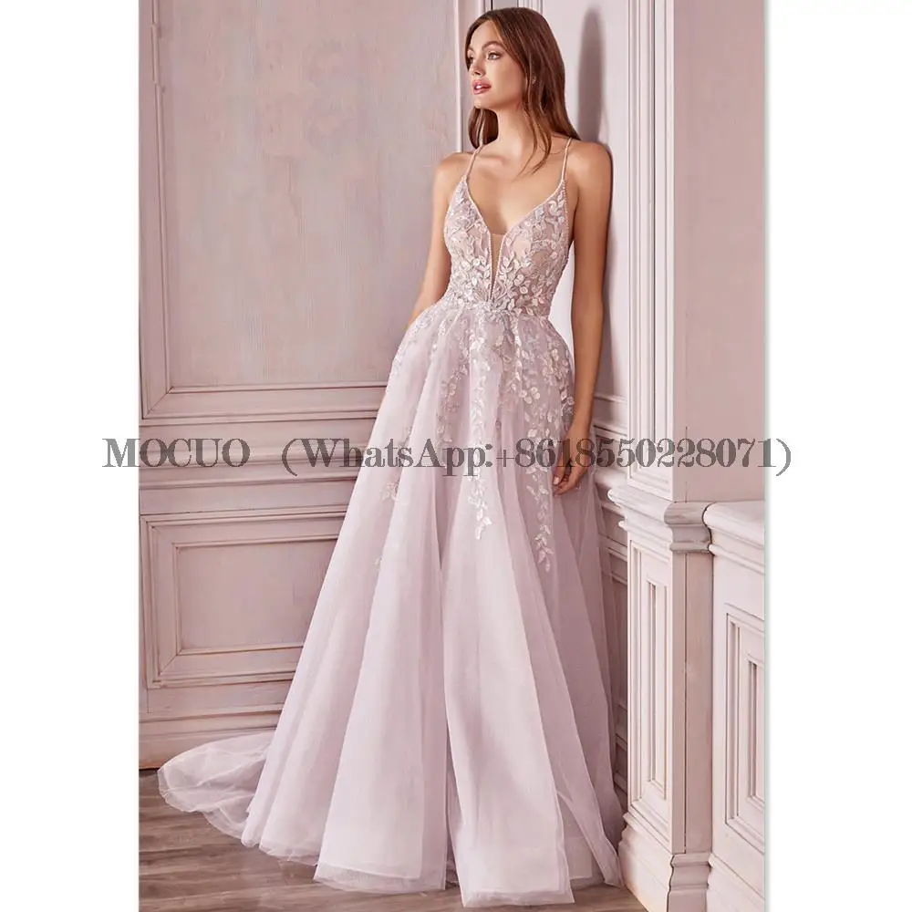 

Princess Robe De Soirée Light Pink Spring فساتين مناسبة رسمية 2023 Lace Embroidery Evening Dress Sweet Prom Dress 2023