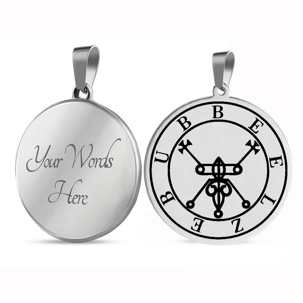 Exquisite Beelzebub Sigil Stainless Steel Pendant Necklace