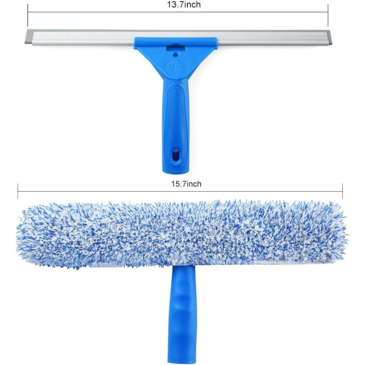 Combo per la pulizia delle finestre da 35cm-tergivetro e lavavetri in microfibra, tergivetro per doccia