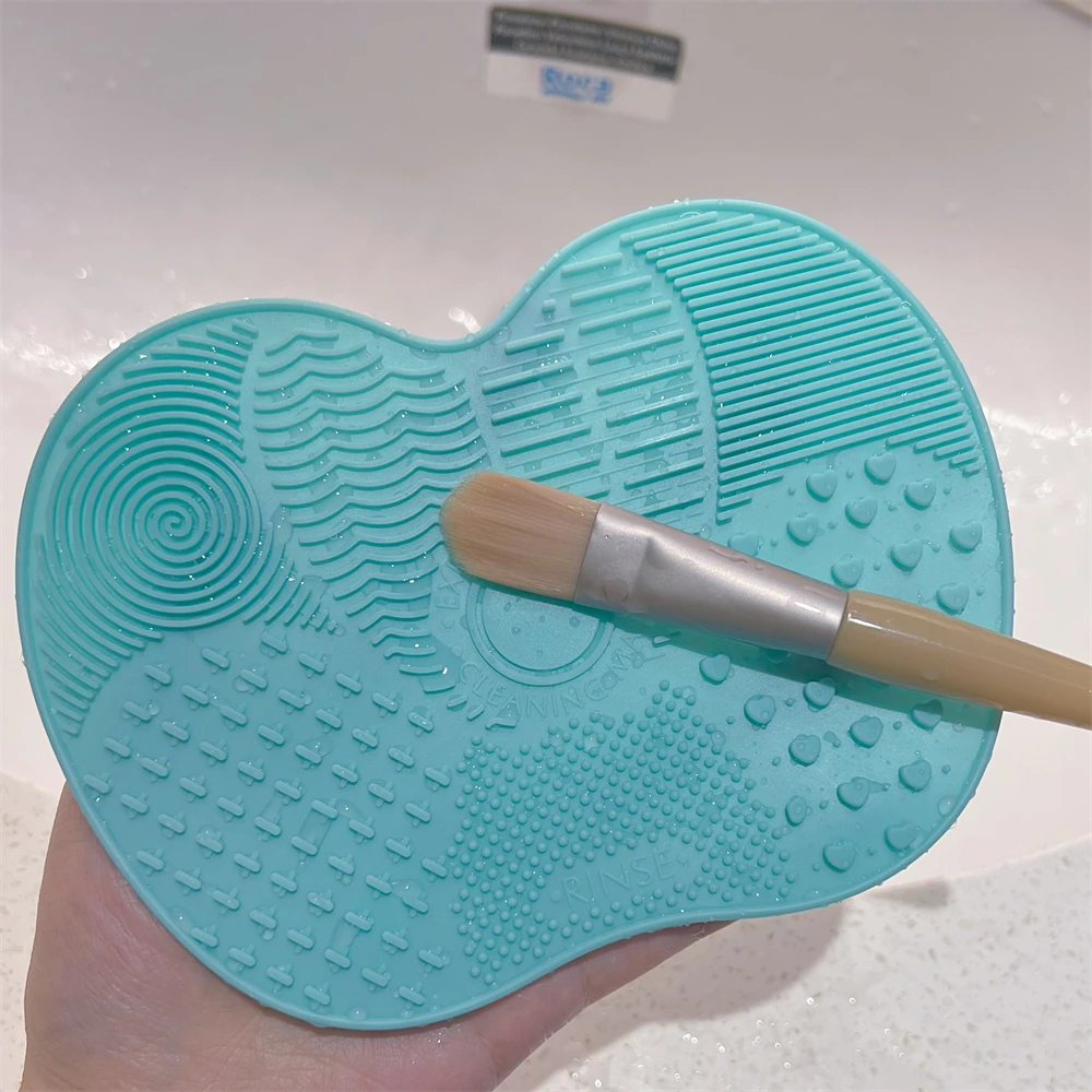 Makeup Brush Cleaner Pad Silicone Brush Cleaner Cosmetic Make Up Washing Gel Cleaning Mat Foundation Scrubbe Board