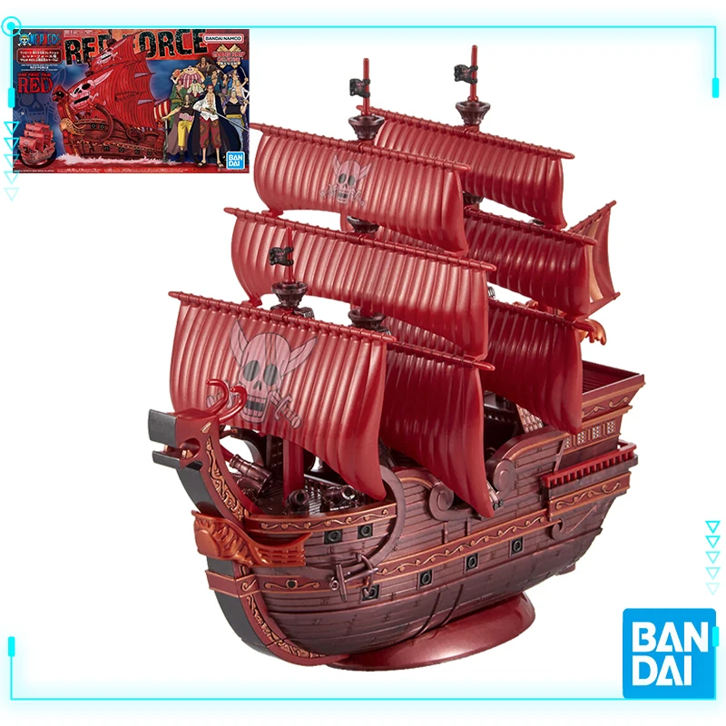 

Bandai Original Genuine ONE PIECE FILM RED Shanks Red Hair Pirates RED FORCE Figure Anime Assembly Model Toys Xmas Gift for Kids