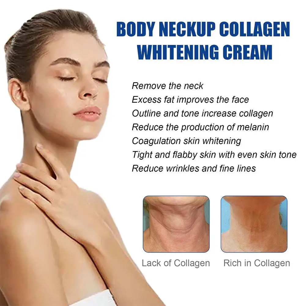 Neck Cream Collagen Neck Cream Anti-aging Tightens Lifts Neck Chin Reducing Fine Lines Brightening Moisturizing Skin