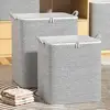 Storage Box Quilt Storage Bag with Zipper Closure Handle for Clothes Bedding Organization Closet Organizer Housemoving for Duvet 5