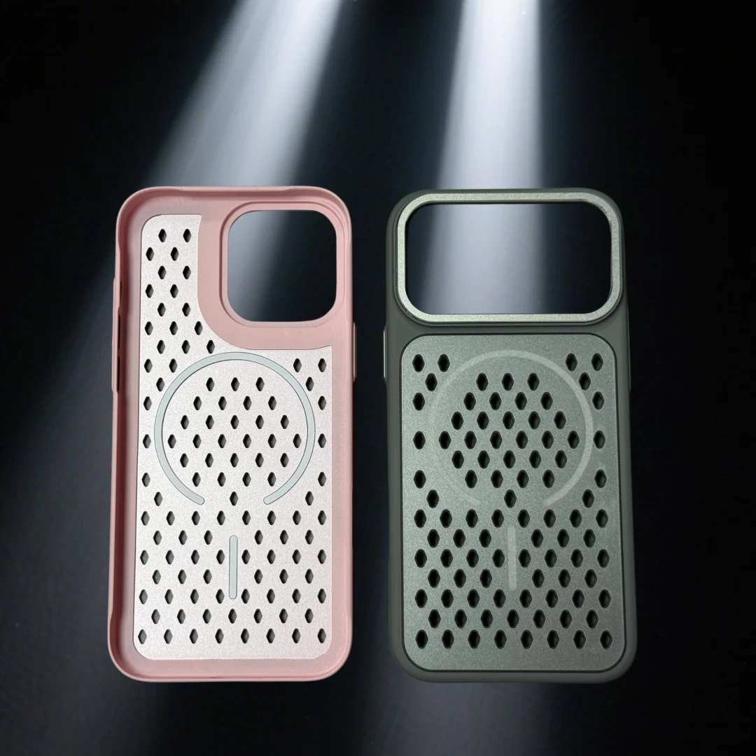 Luxury Cooling Magnetic Phone Case with Breathable TPU Shockproof Cover