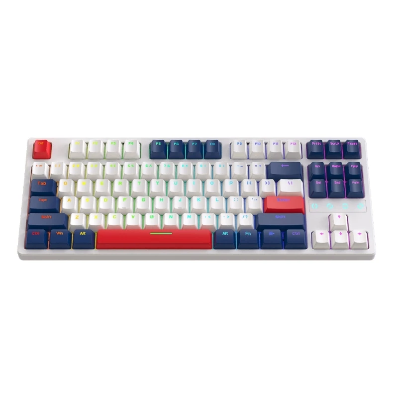 

N80D 87-Key Gaming Mechanical Keyboards 3-Mode 2.4G- Wireless-BT TypeC Keypad