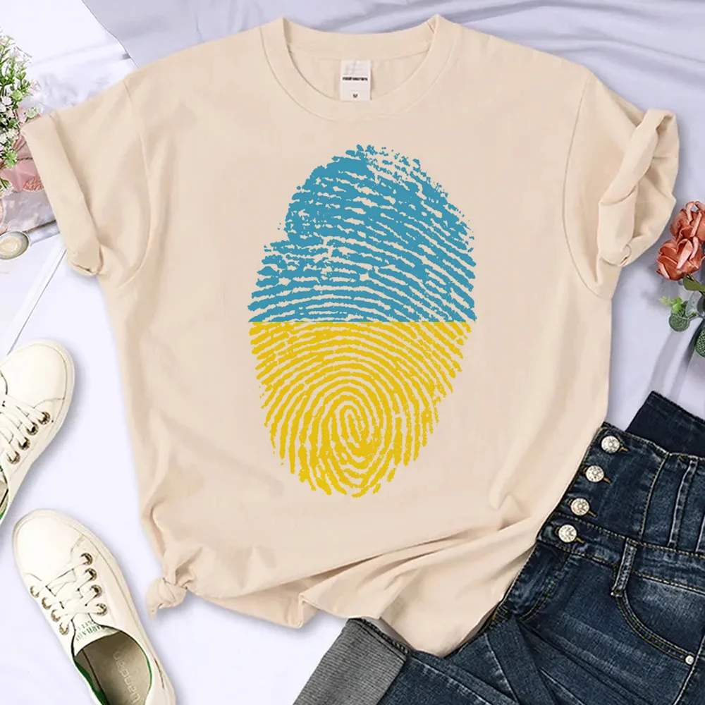 

ukraine tshirt women Japanese Tee female funny graphic clothes