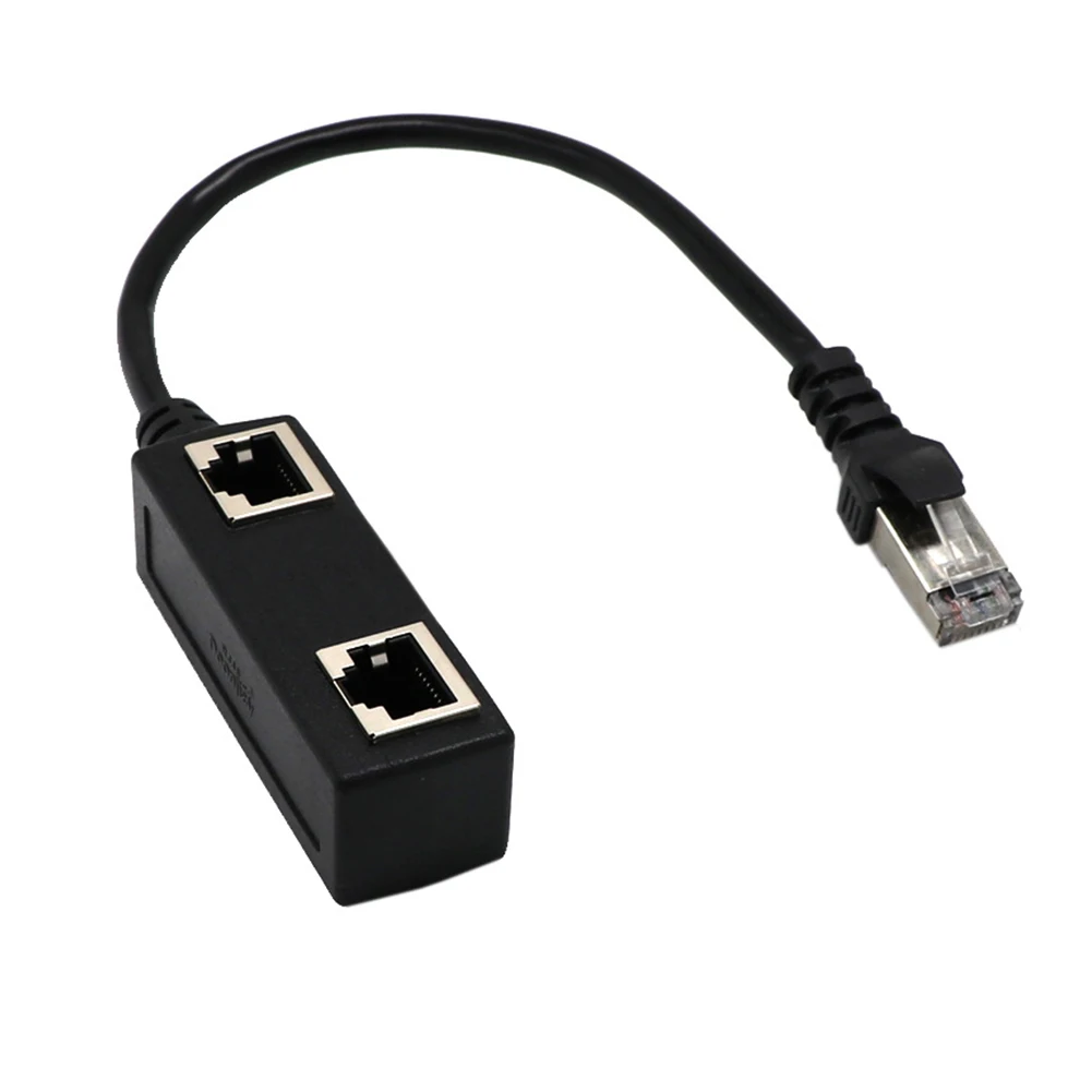 1 To 2 Port Network Splitter Universal Durable High Definition