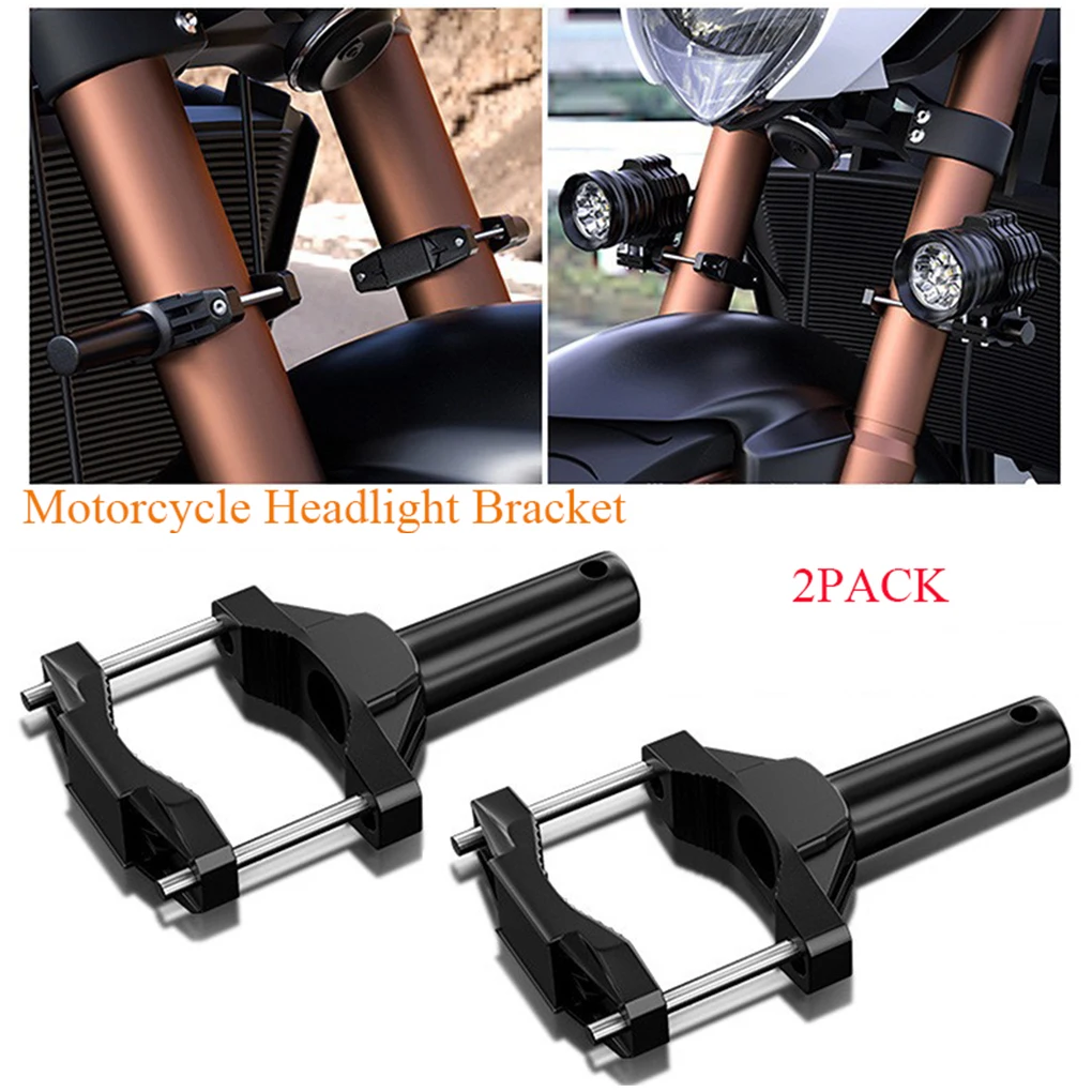 Pack of 2 Motorcycle Headlight Holder Universal Motorbike Handlebar