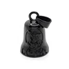 Punk 316L Stainless Steel Archangel St.Michael Guardian Bell Gold Color Black Plated Pendant 5